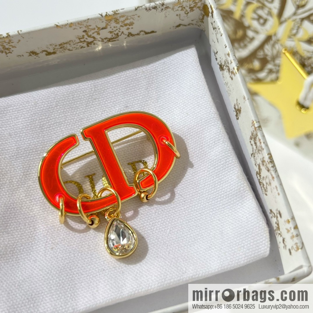 New ☑️ Dior CD brooch necklace earrings