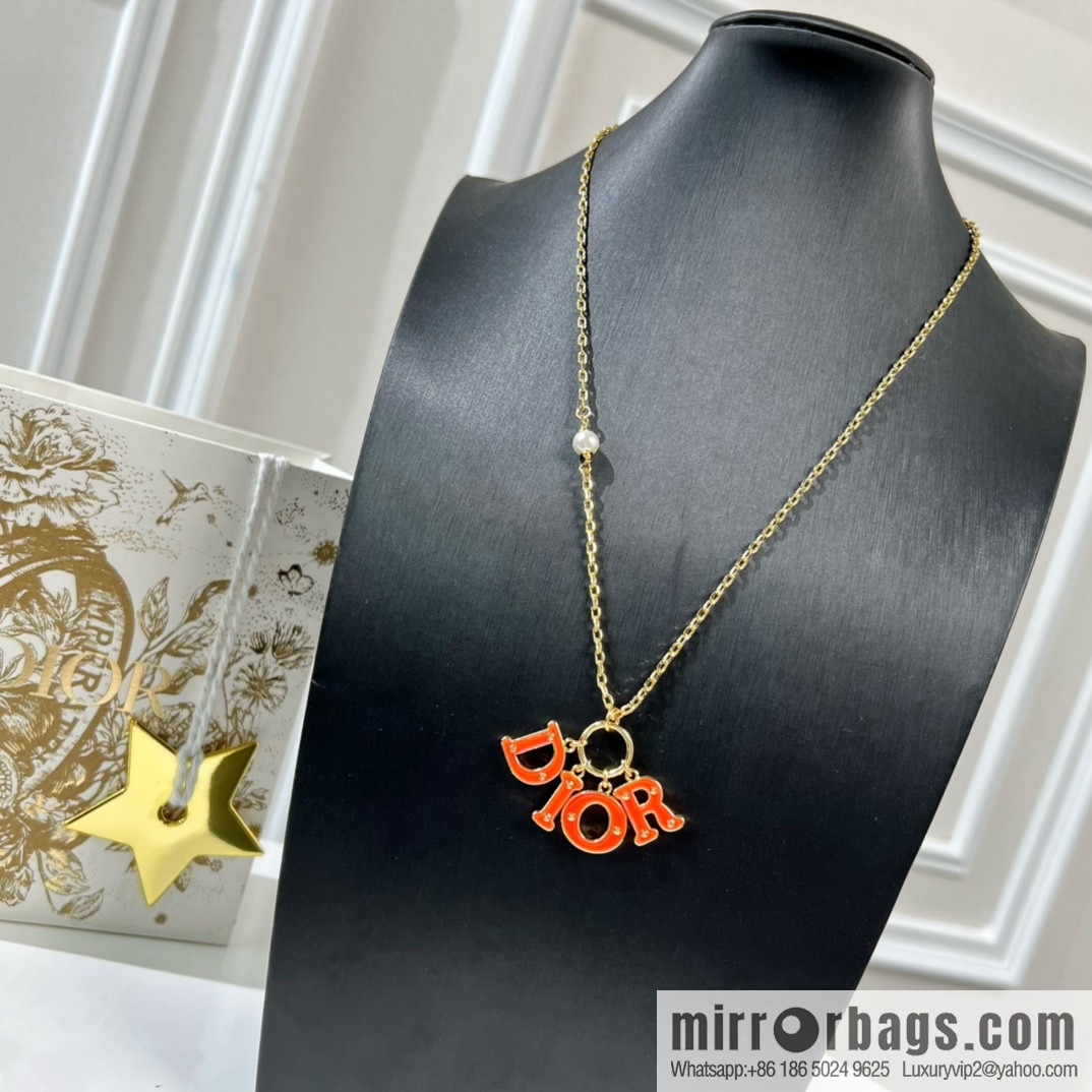 New ☑️ Dior CD brooch necklace earrings