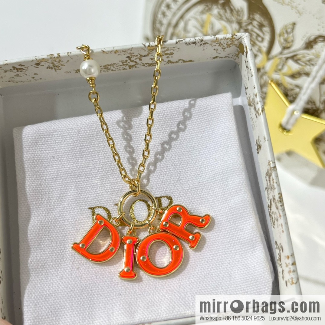 New ☑️ Dior CD brooch necklace earrings