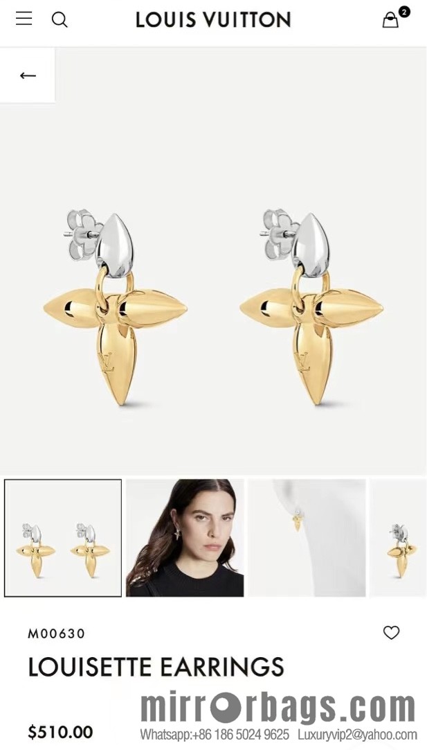 Louis Vuitton Louis Vuitton lv earrings