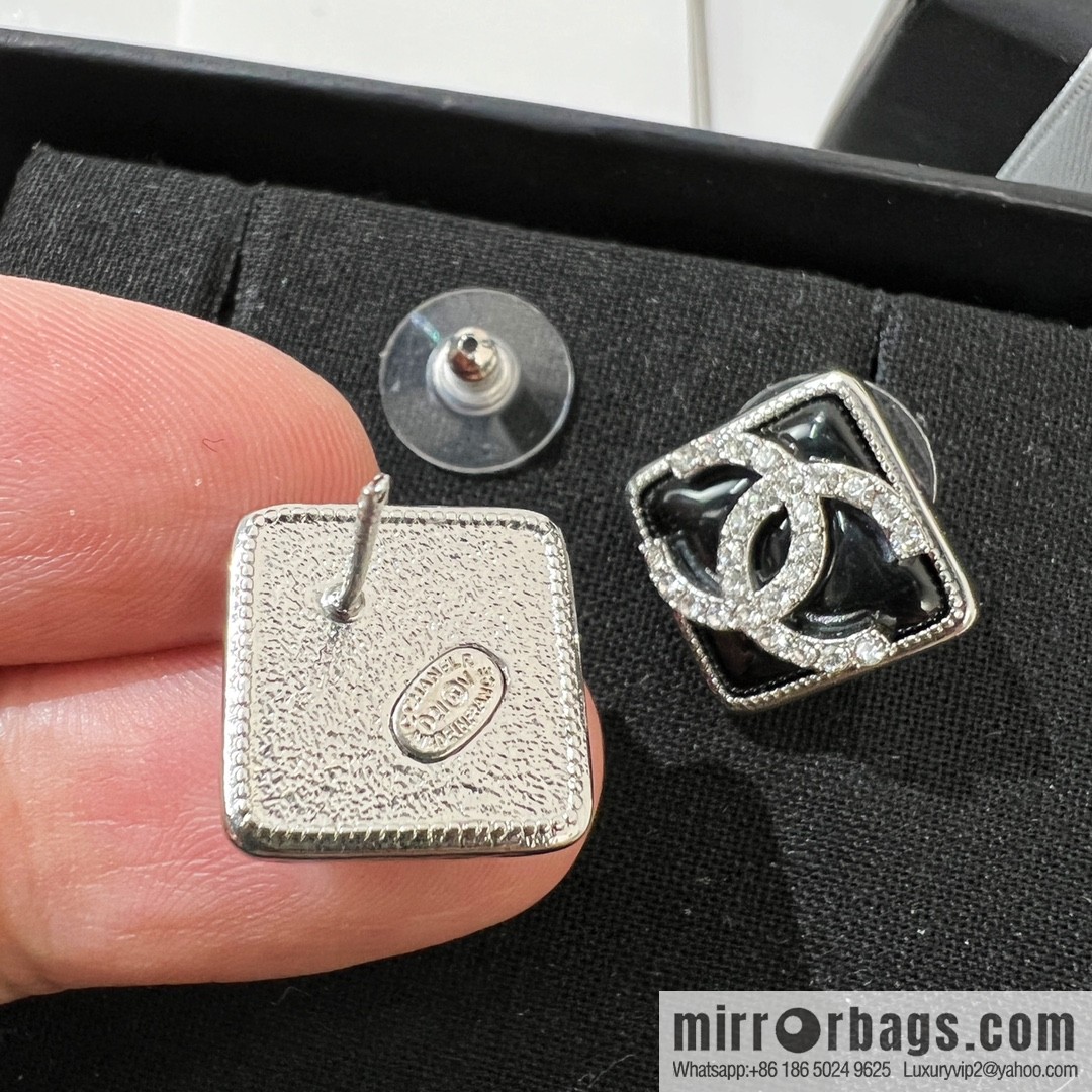 New ☑️ Chanel double c diamond stud earrings
