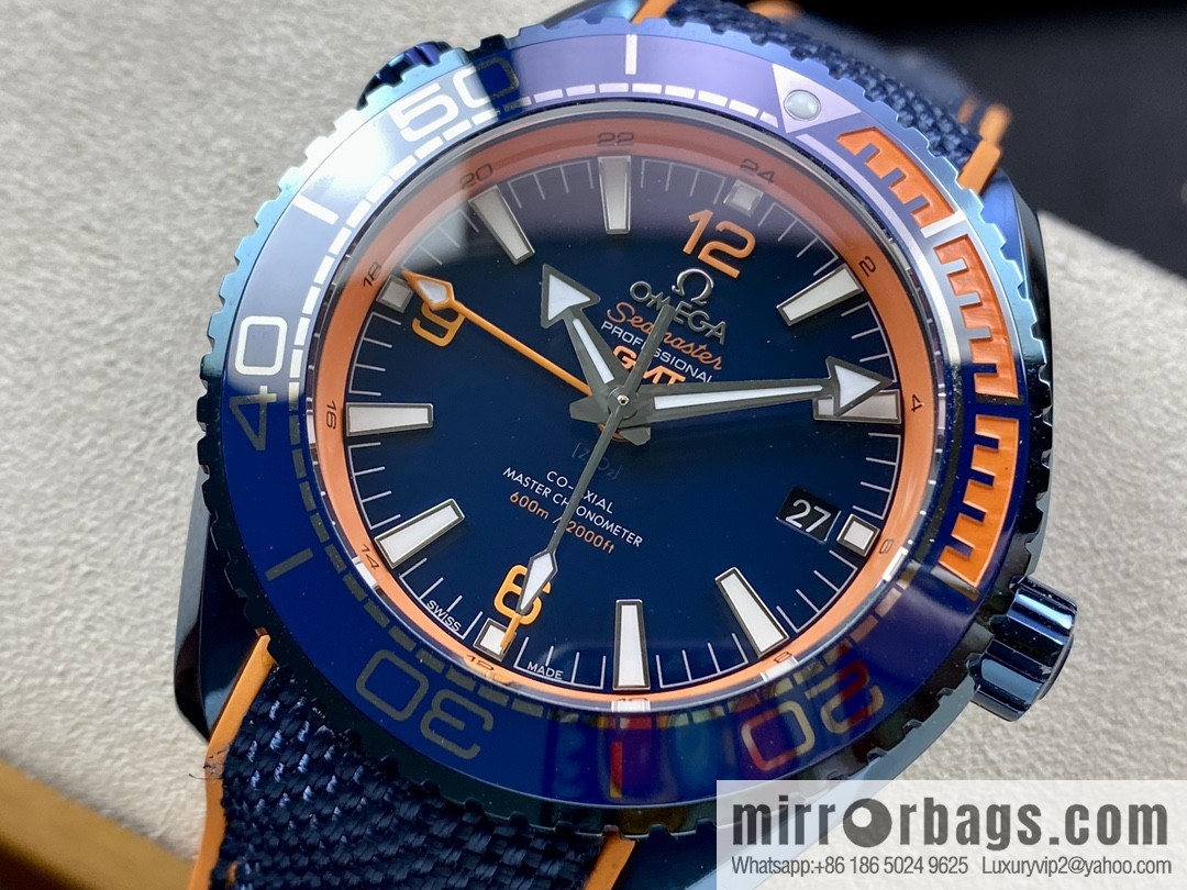 Omega, Deep Sea Blue, Ocean Universe 600 meters GMT Seamaster 600 series automatic mechanical men's watch
