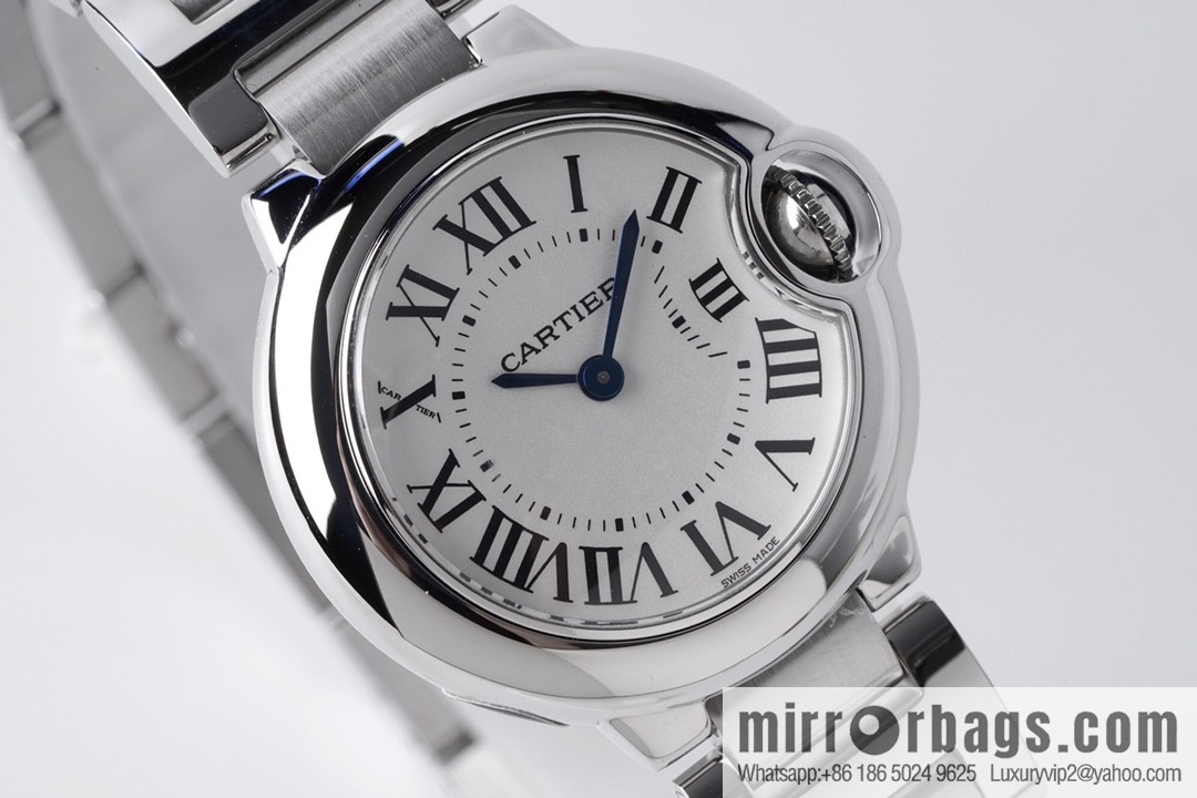 AF's most beautiful replica, Cartier 28mm small blue balloon W69010Z4 women's watch