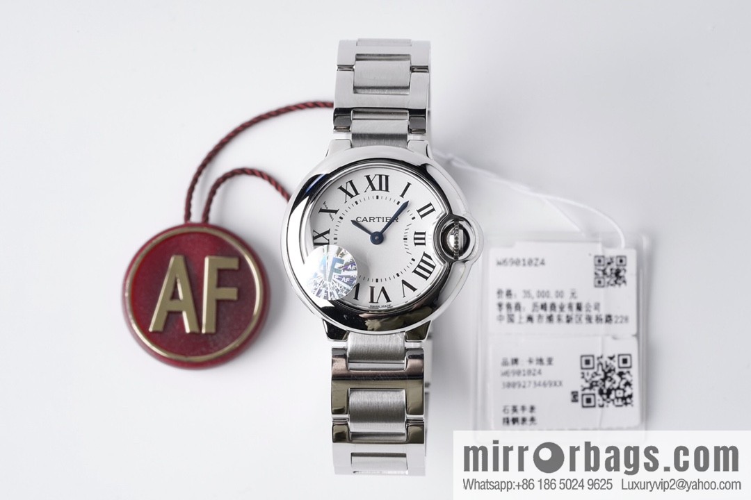 AF's most beautiful replica, Cartier 28mm small blue balloon W69010Z4 women's watch