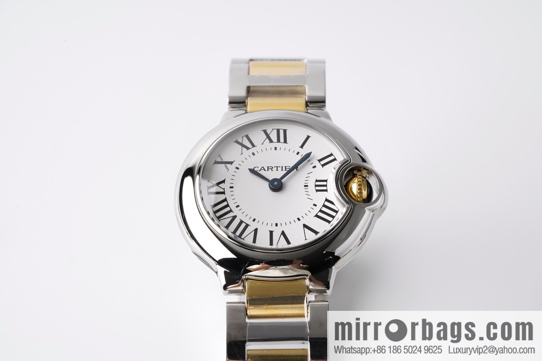 AF's most beautiful replica, Cartier 28mm small blue balloon W69010Z4 women's watch
