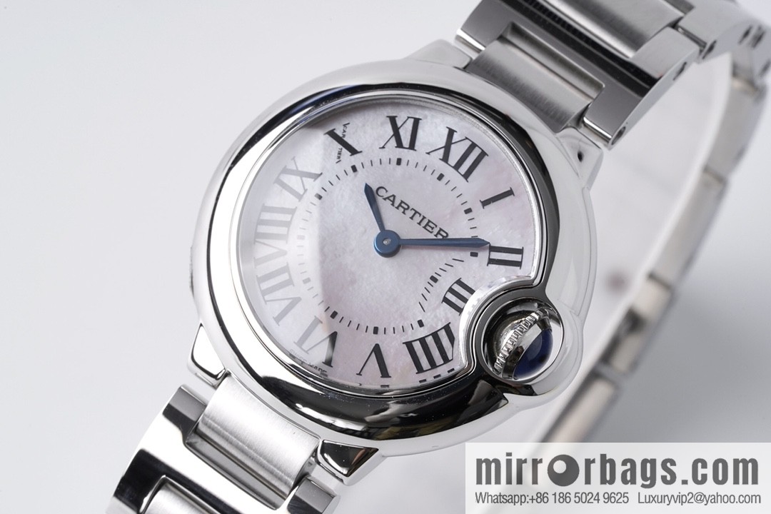 AF's most beautiful replica, Cartier 28mm small blue balloon W69010Z4 women's watch