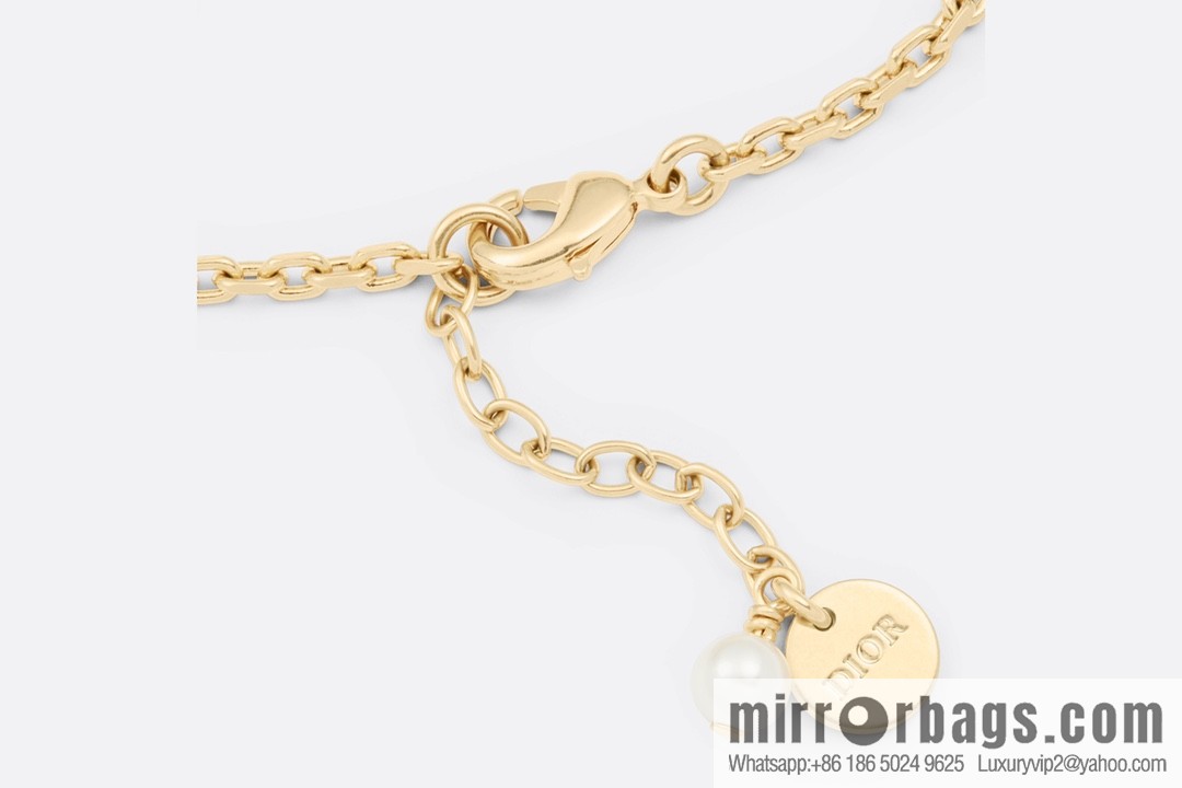 New ☑️ Dior CD pink bee necklace