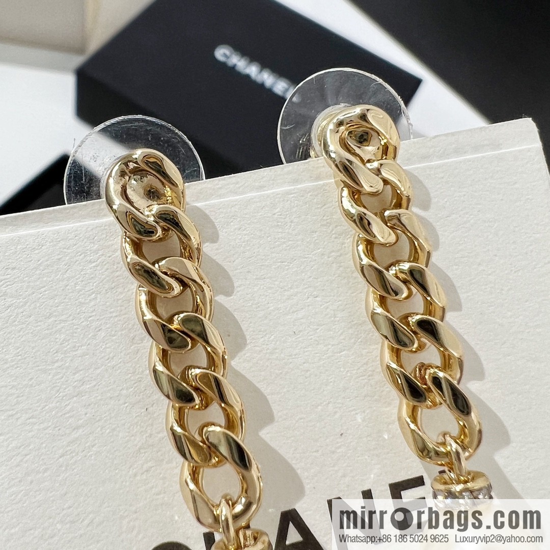 New ☑️ Chanel double c perfume bottle stud earrings
