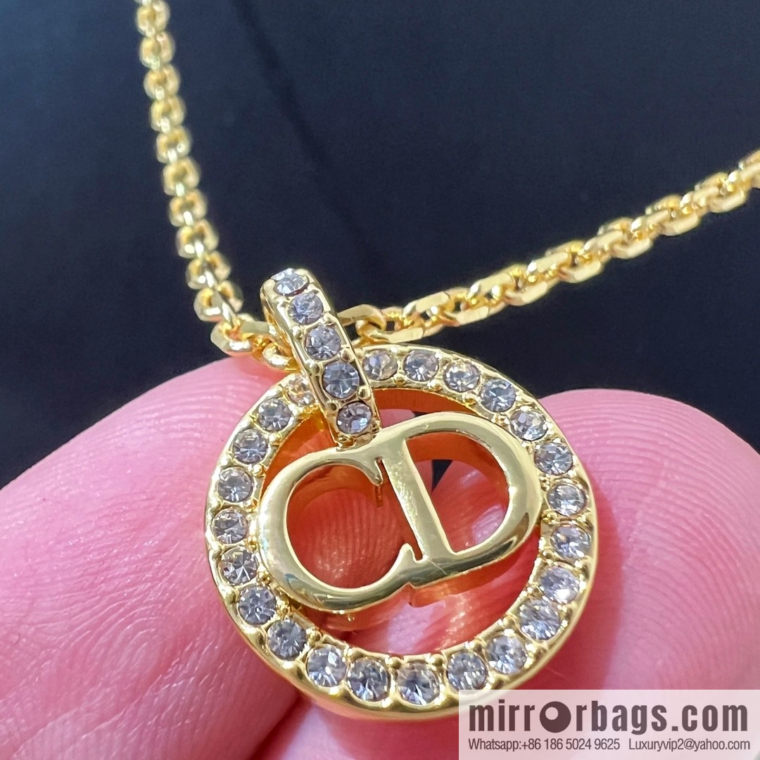 New ☑️ Dior CD full diamond necklace