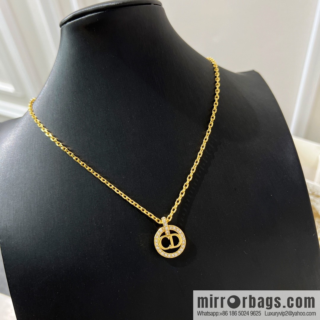 New ☑️ Dior CD full diamond necklace