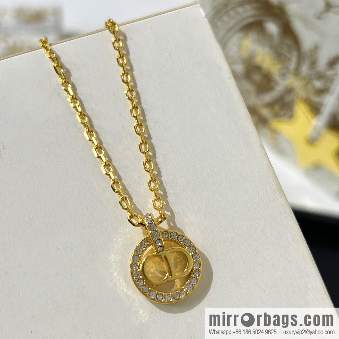 New ☑️ Dior CD full diamond necklace