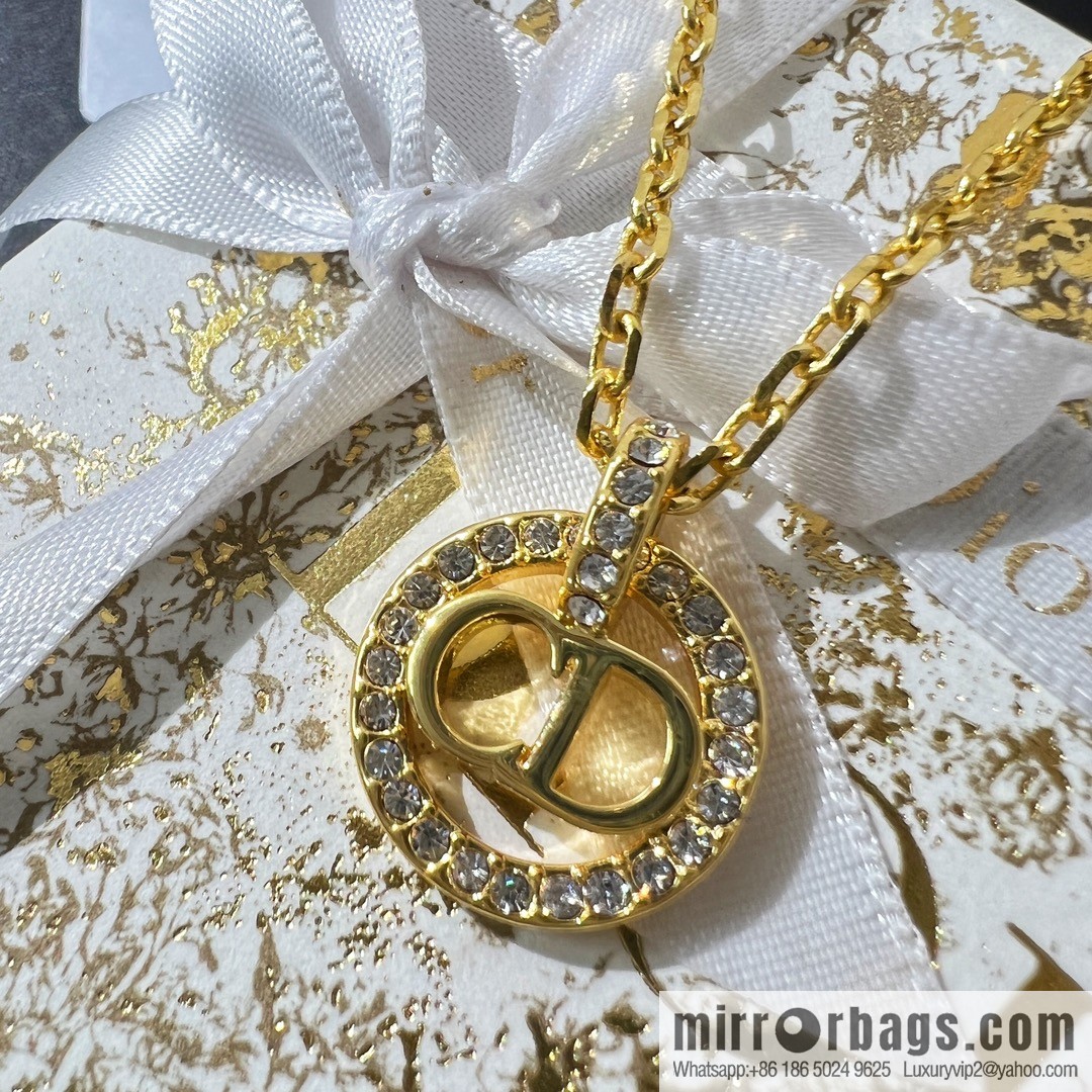 New ☑️ Dior CD full diamond necklace
