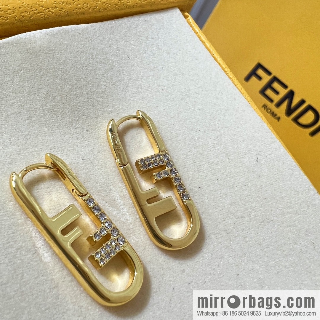 New FENDI F letter stud earrings