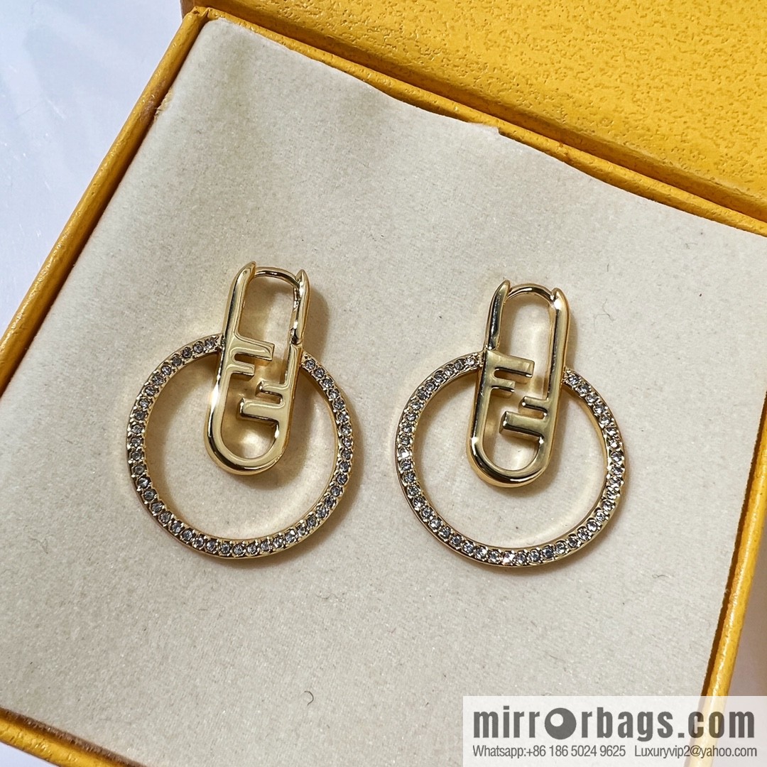 New Fendi stud earrings