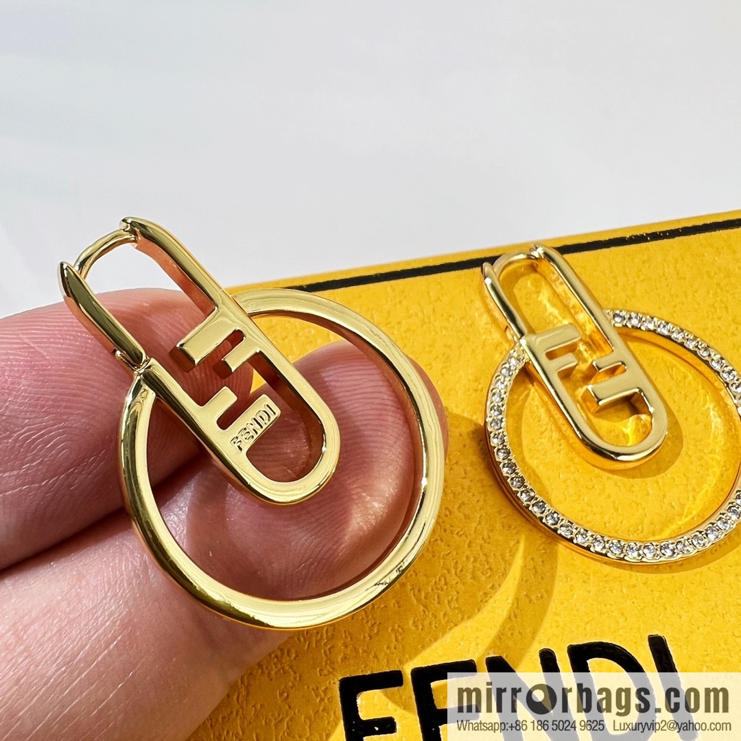 New Fendi stud earrings