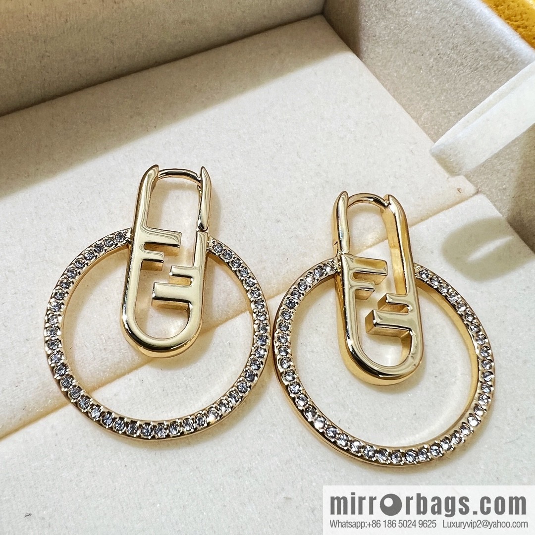 New Fendi stud earrings