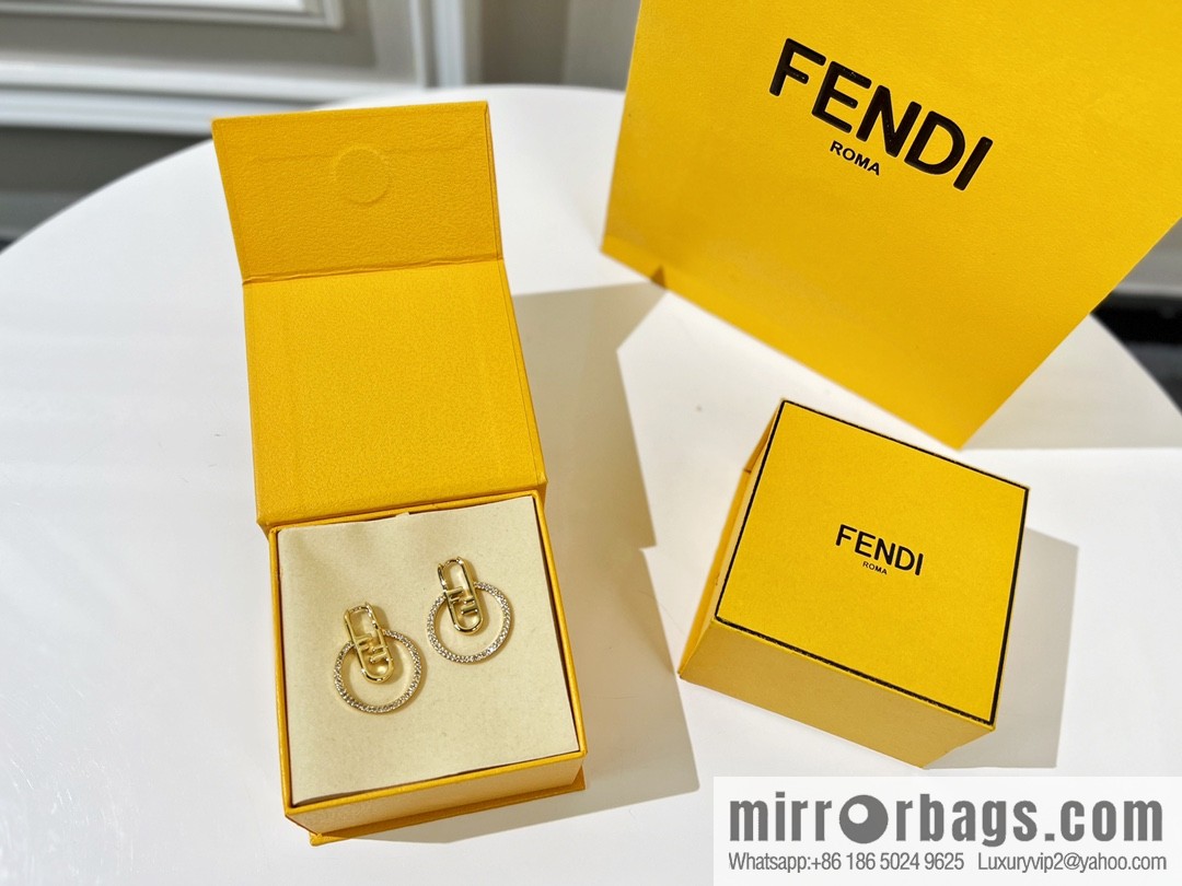 New Fendi stud earrings