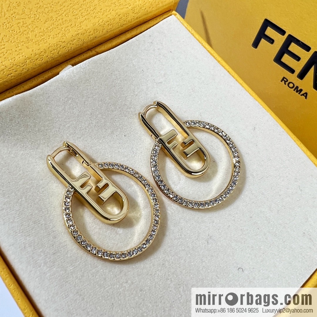 New Fendi stud earrings
