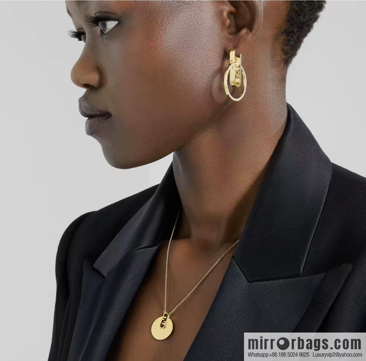 New Fendi stud earrings