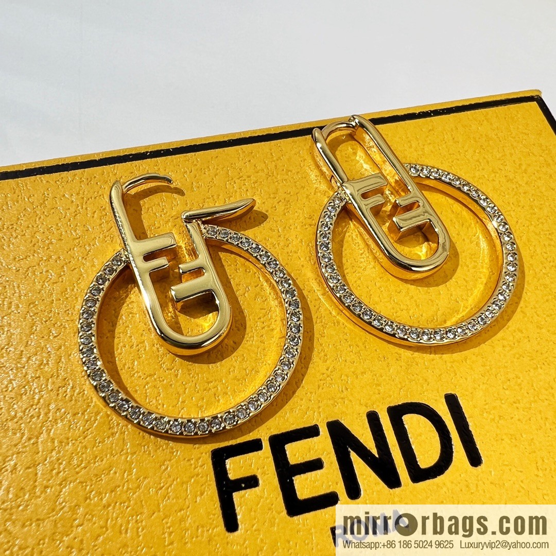 New Fendi stud earrings