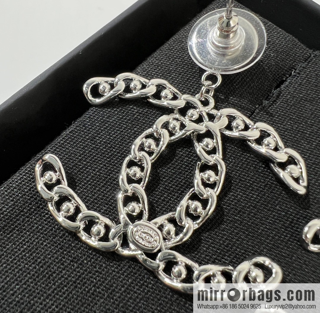 New ☑️ Chanel double c hollow stud earrings