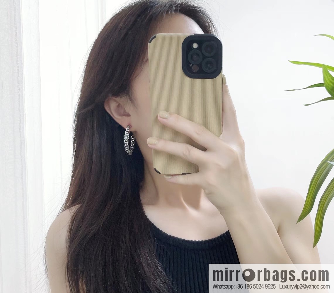 New ☑️ Chanel double c hollow stud earrings