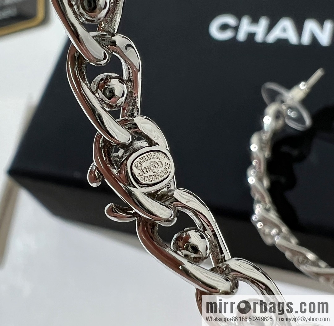 New ☑️ Chanel double c hollow stud earrings