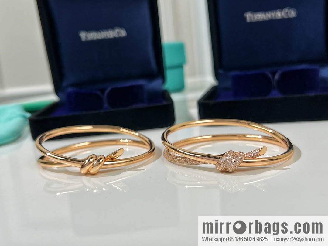 Tiffany & co. Tiffany & Co. Tiffany Knot series, double row hinged bracelet