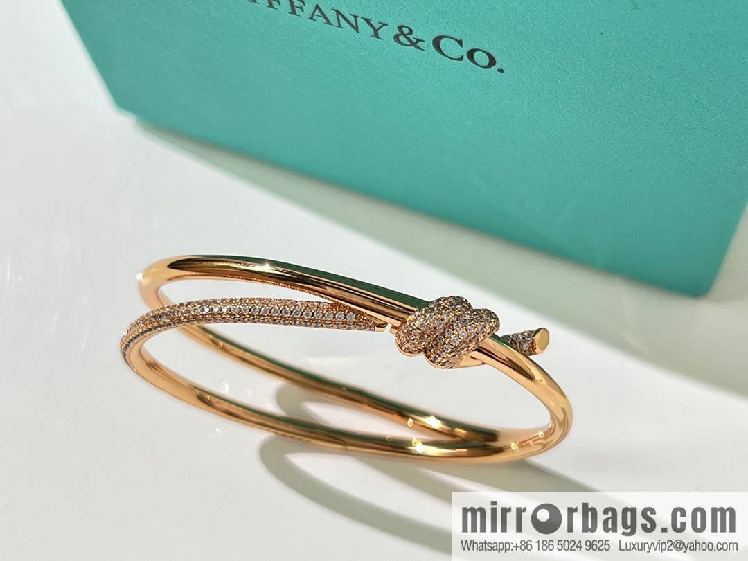 Tiffany & co. Tiffany & Co. Tiffany Knot series, double row hinged bracelet