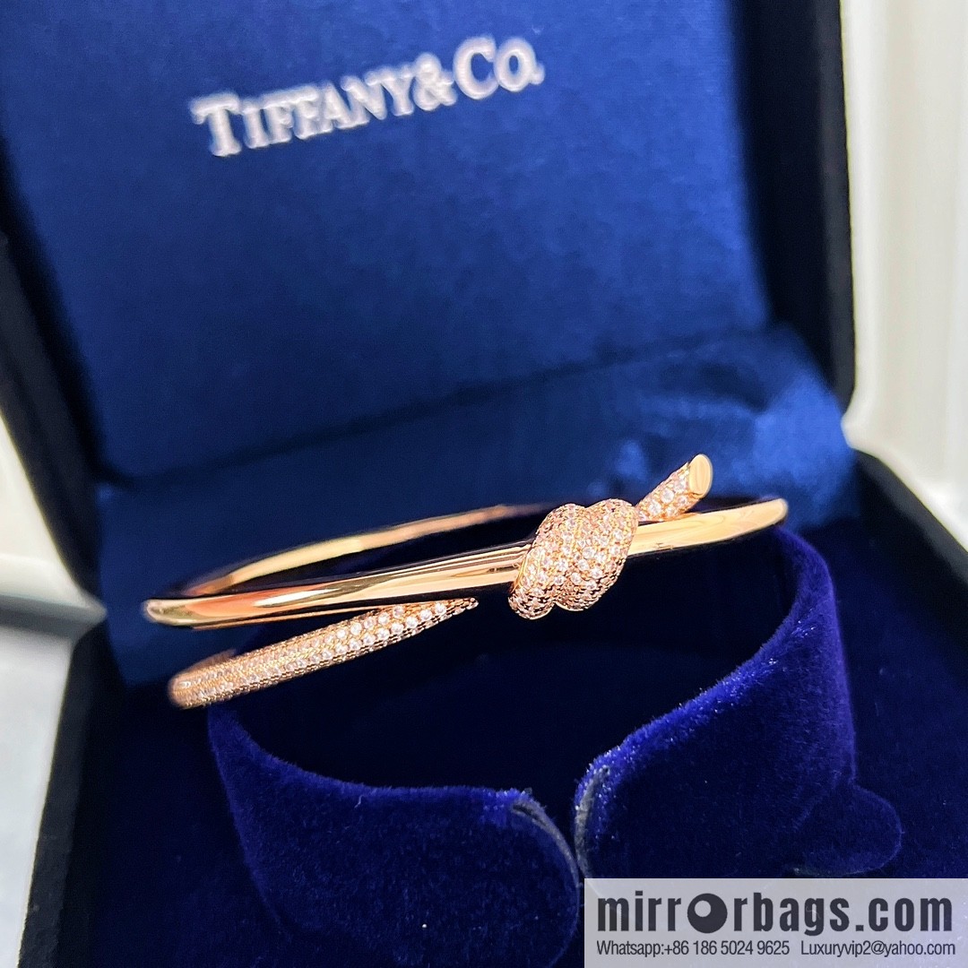 Tiffany & co. Tiffany & Co. Tiffany Knot series, double row hinged bracelet