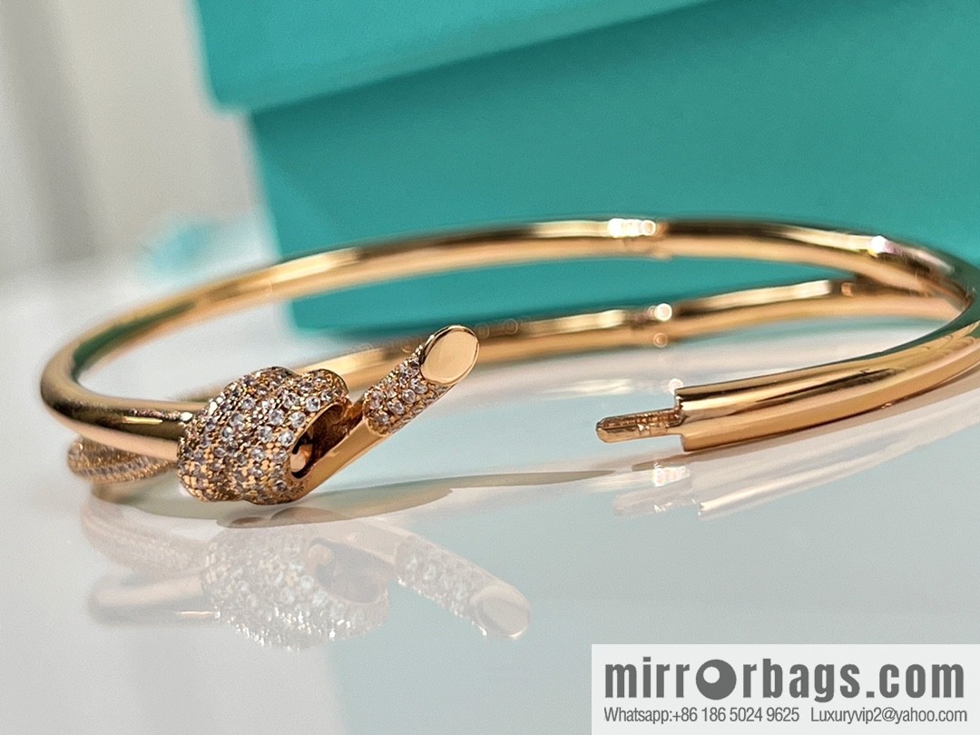 Tiffany & co. Tiffany & Co. Tiffany Knot series, double row hinged bracelet