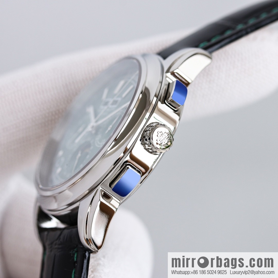V3. Exclusive new version (gun-colored studs) Patek. Philippe super complex function chronograph series watch