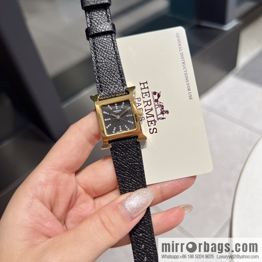 Hermès 2022 early spring 🔥 the latest color scheme set with 36 diamonds, quartz movement watch