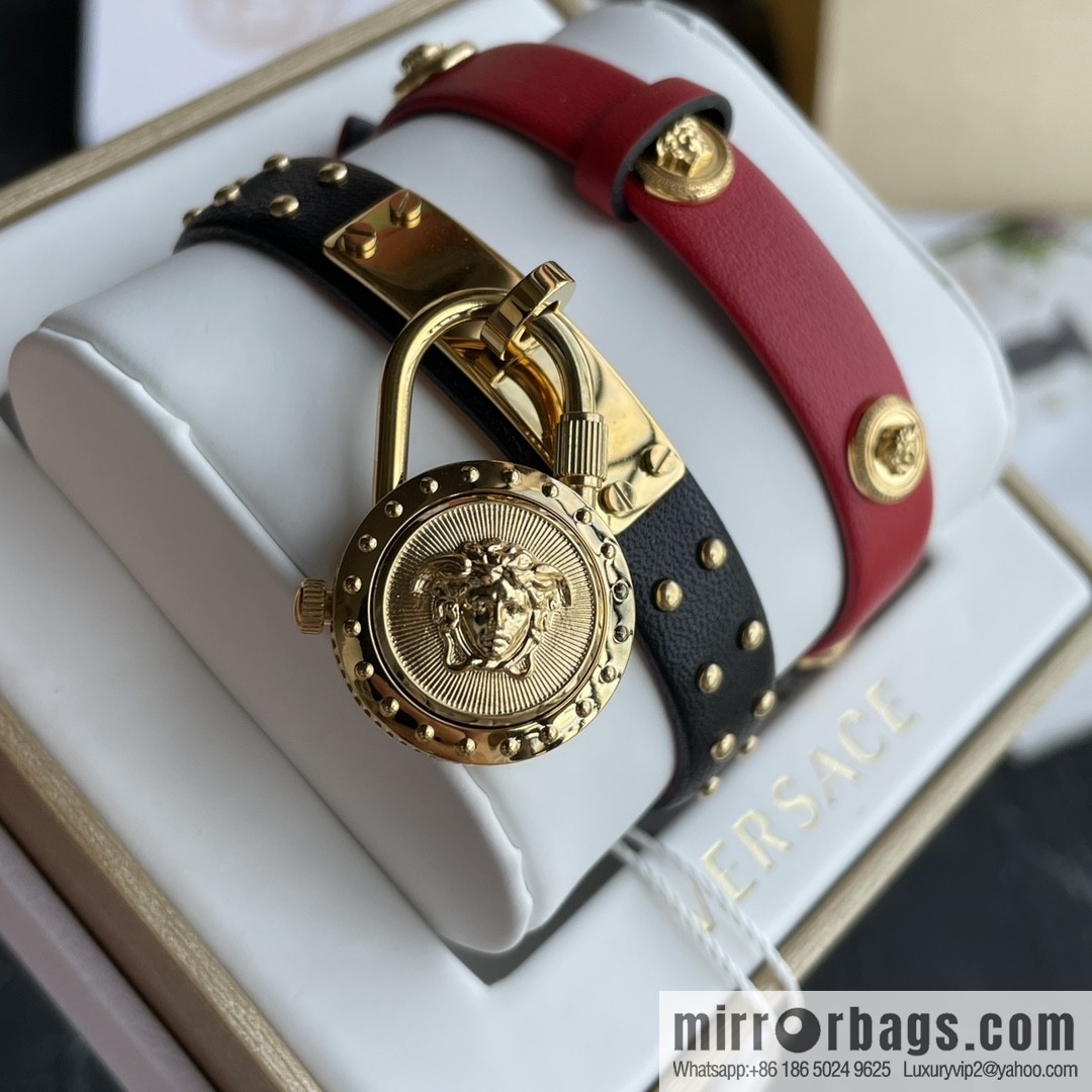 Original Order~ VERSACE VEDW Medusa Lock Icon Quartz Ladies Watch