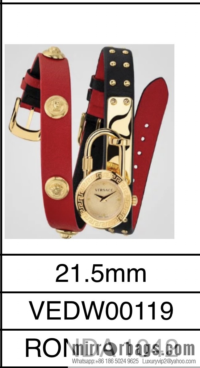 Original Order~ VERSACE VEDW Medusa Lock Icon Quartz Ladies Watch