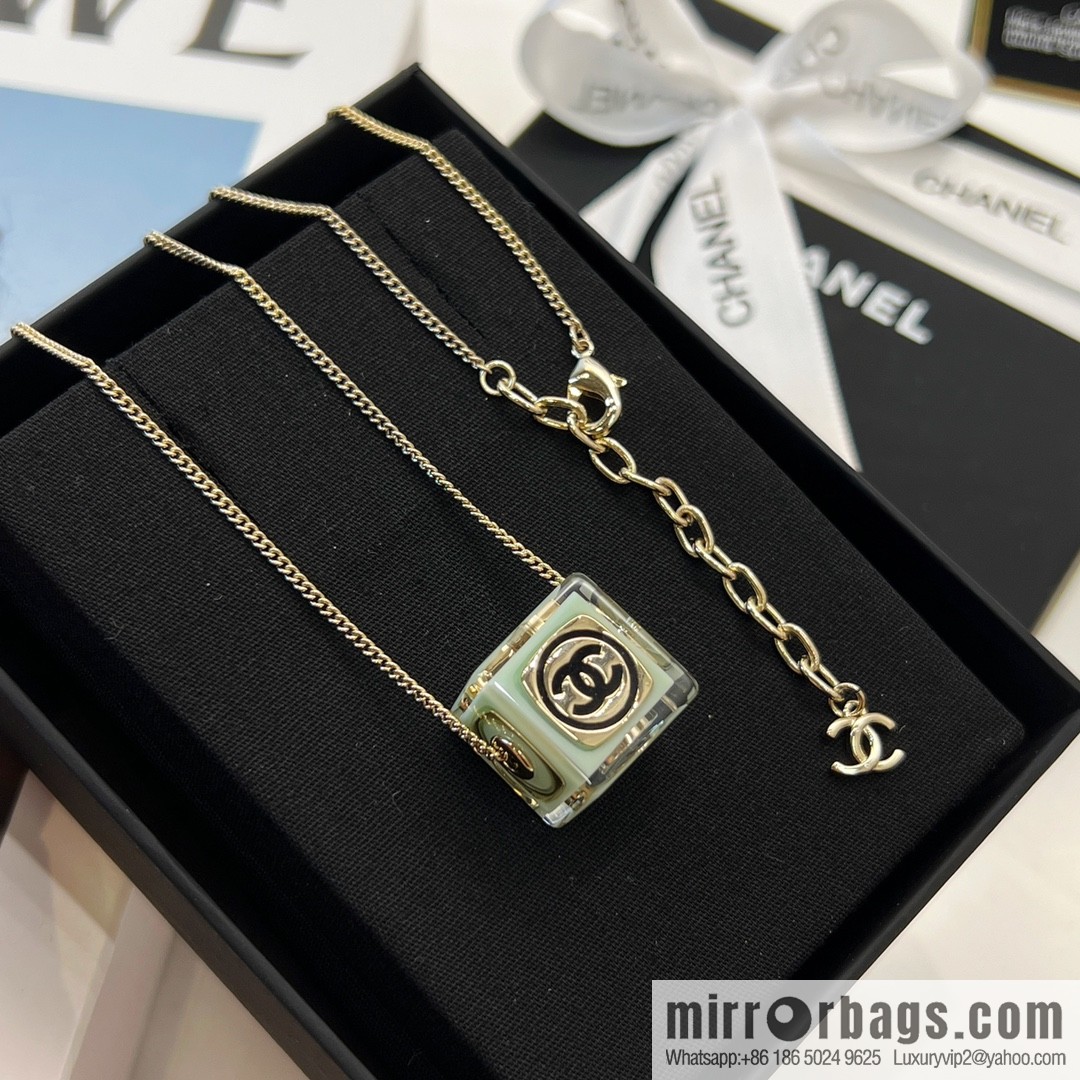New ☑️ Chanel dice 🎲 acrylic necklace