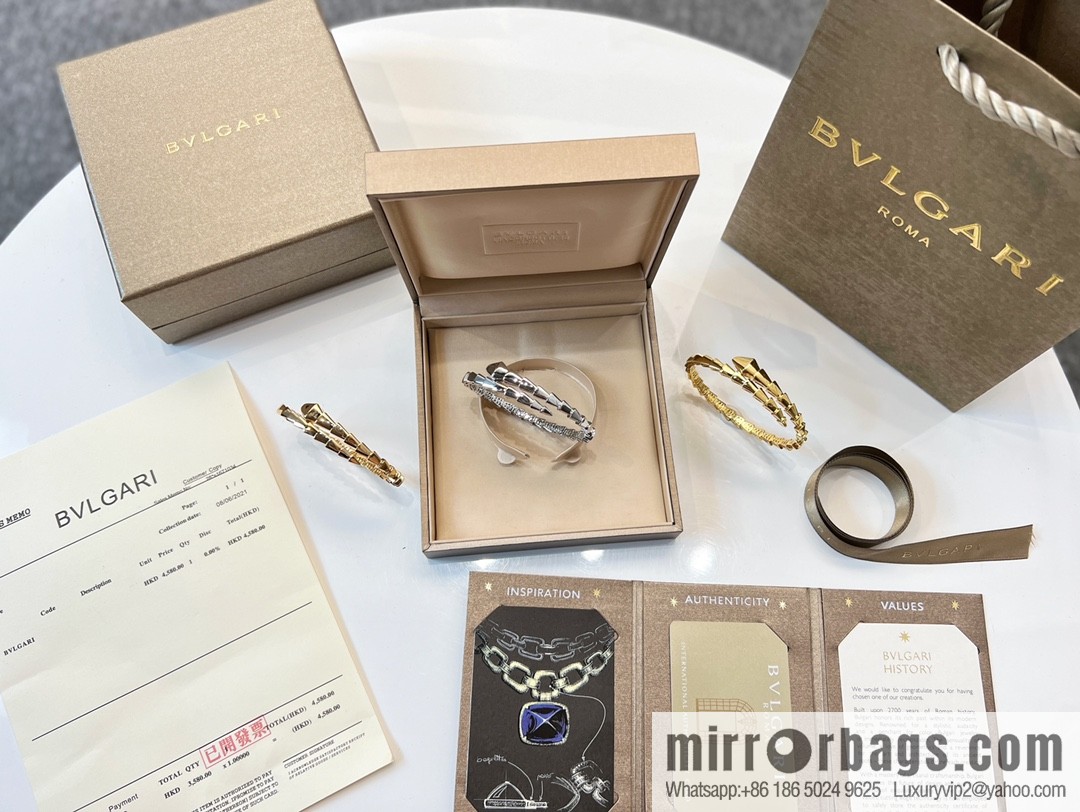 BVLGARI Bulgari smooth snake bone bracelet bracelet