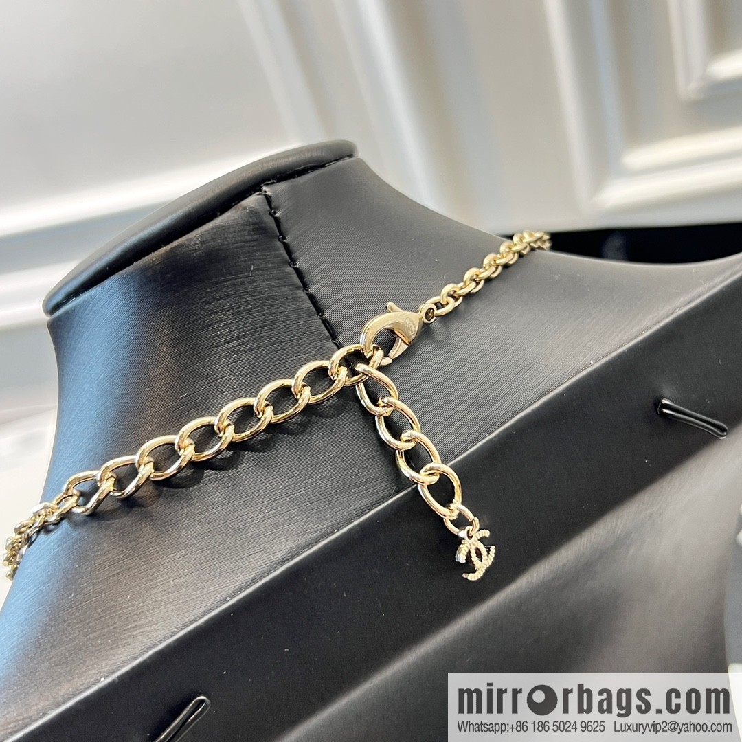 New ☑️ Chanel double c perfume bottle necklace sweater chain