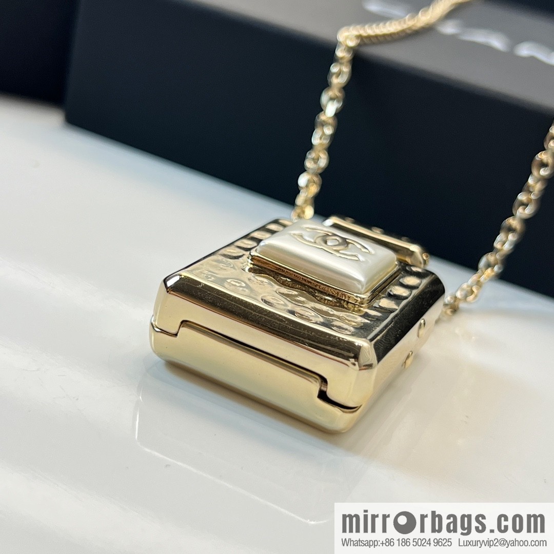 New ☑️ Chanel double c perfume bottle necklace sweater chain
