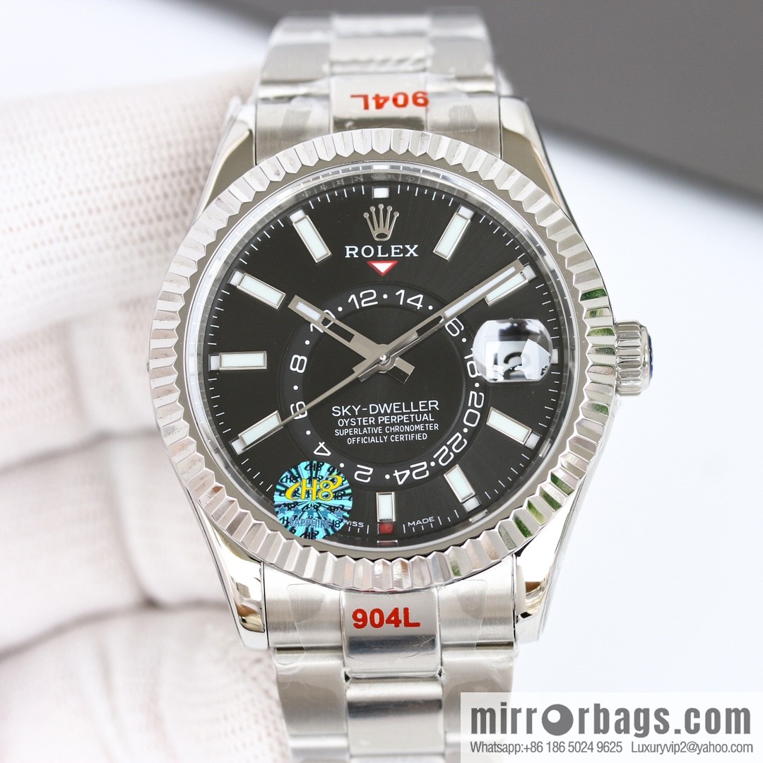 H8 Rolex Sky-Dweller Skywalker Rolex Ring Command Triangle Pit Pattern