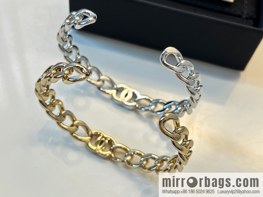 New ☑️ Chanel double c letter open bracelet