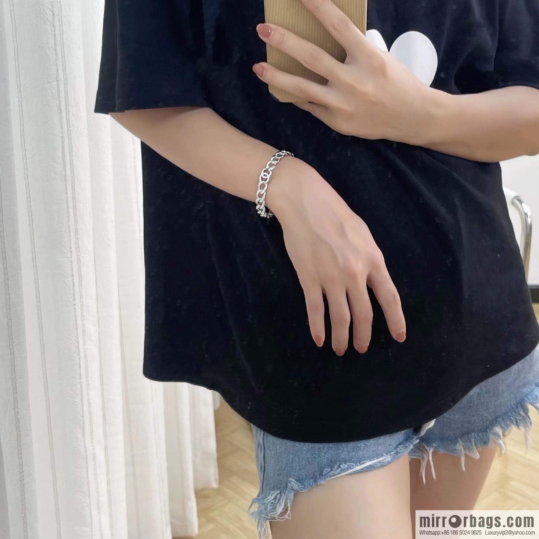 New ☑️ Chanel double c letter open bracelet
