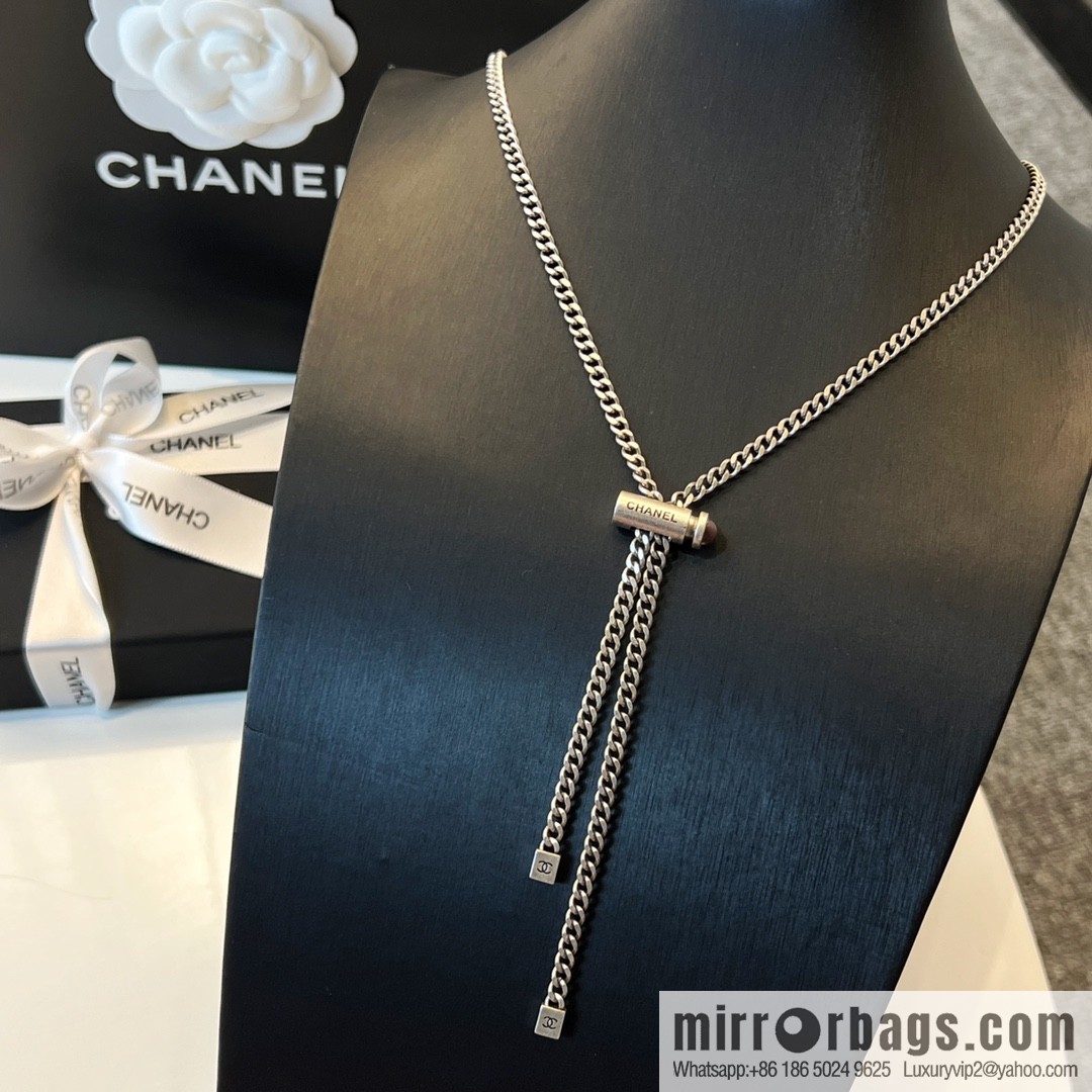 New ☑️ Chanel letter pull necklace
