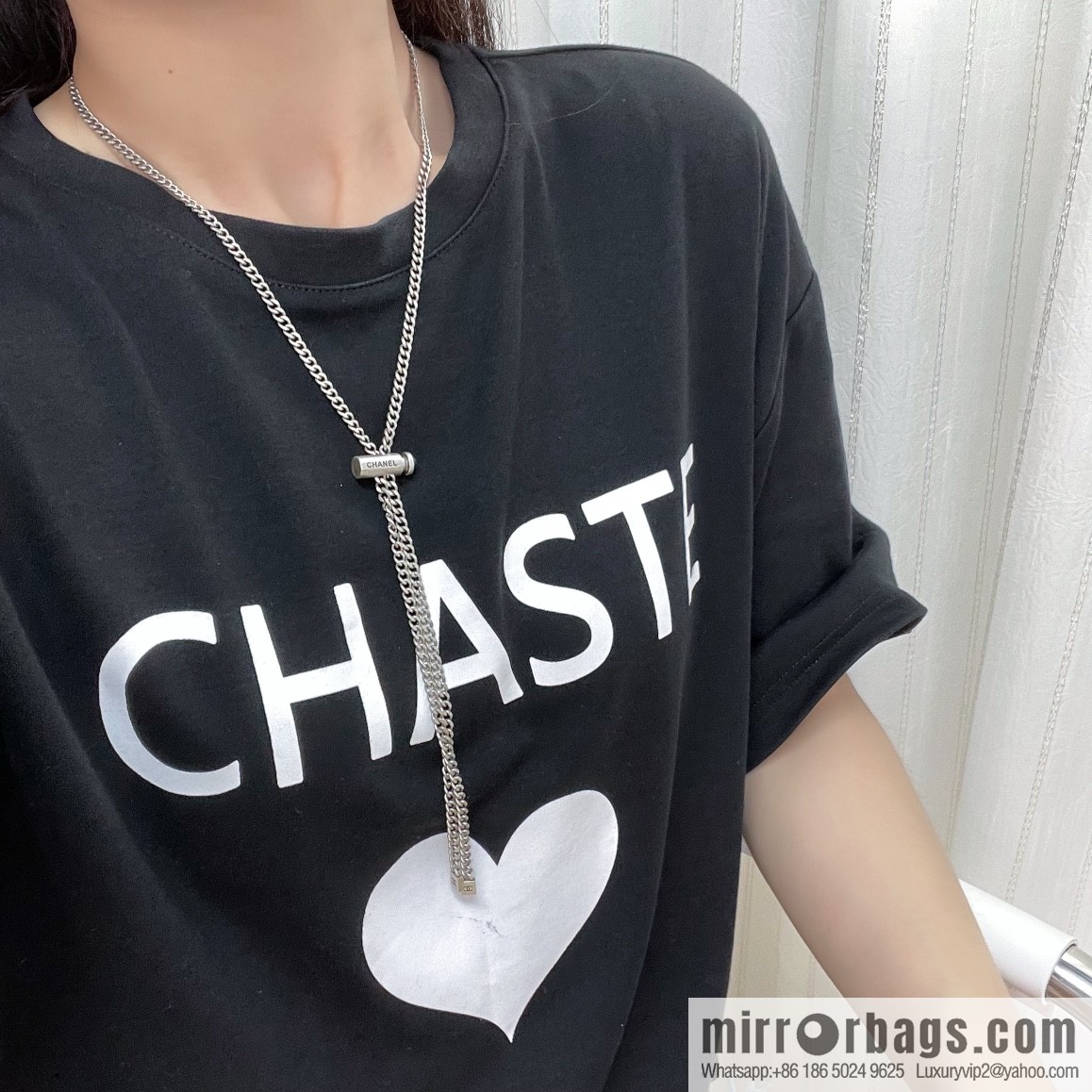 New ☑️ Chanel letter pull necklace