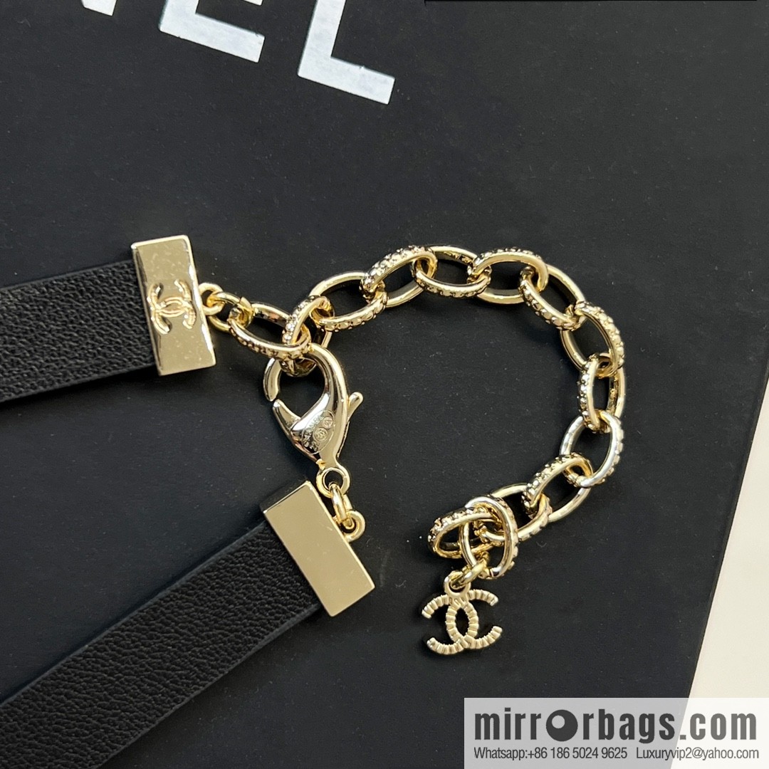 New ☑️ Chanel bow leather rope necklace