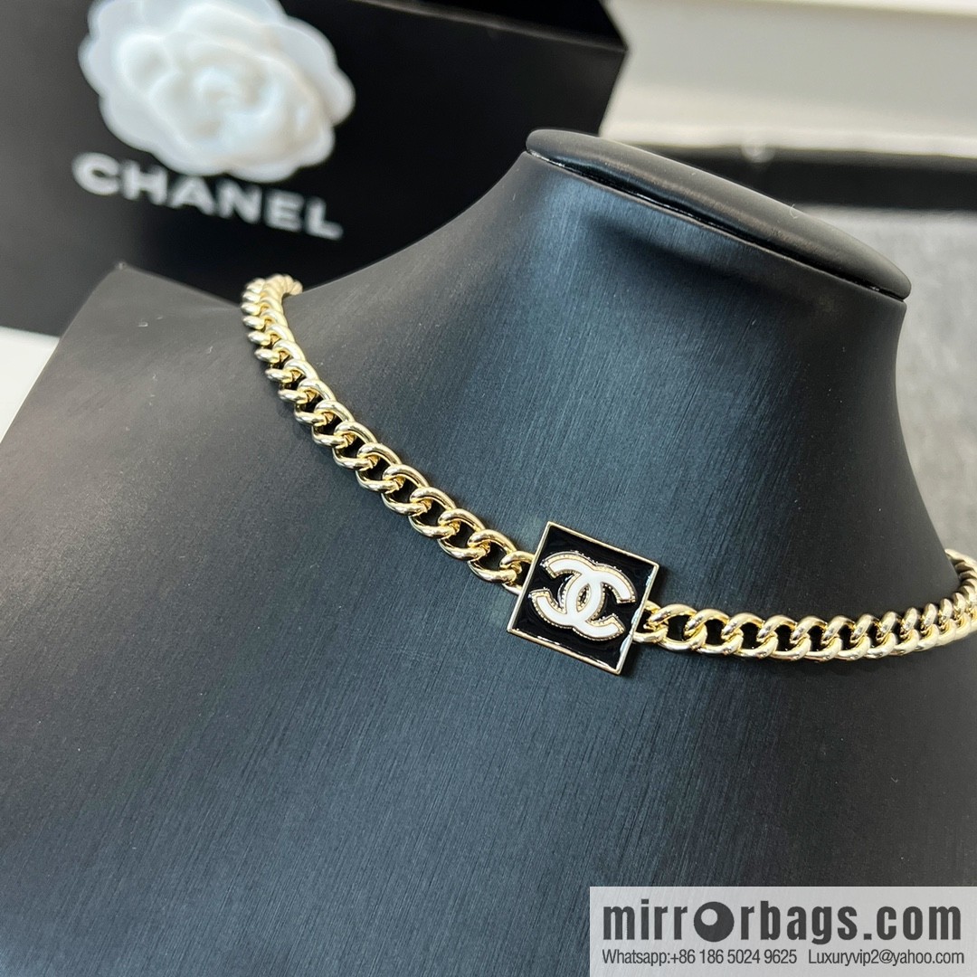New ☑️ Chanel double c square drip necklace