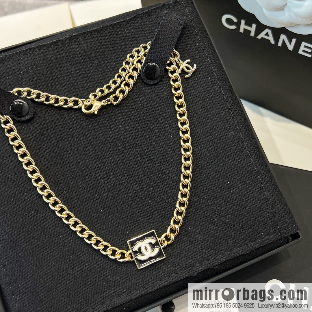 New ☑️ Chanel double c square drip necklace