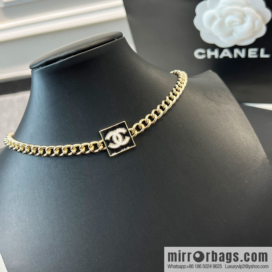 New ☑️ Chanel double c square drip necklace