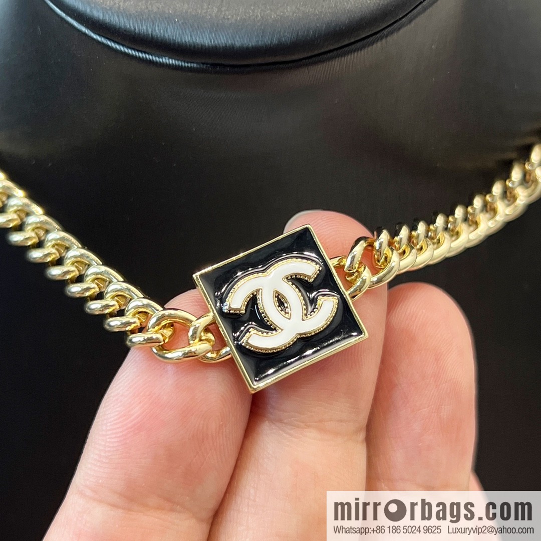 New ☑️ Chanel double c square drip necklace