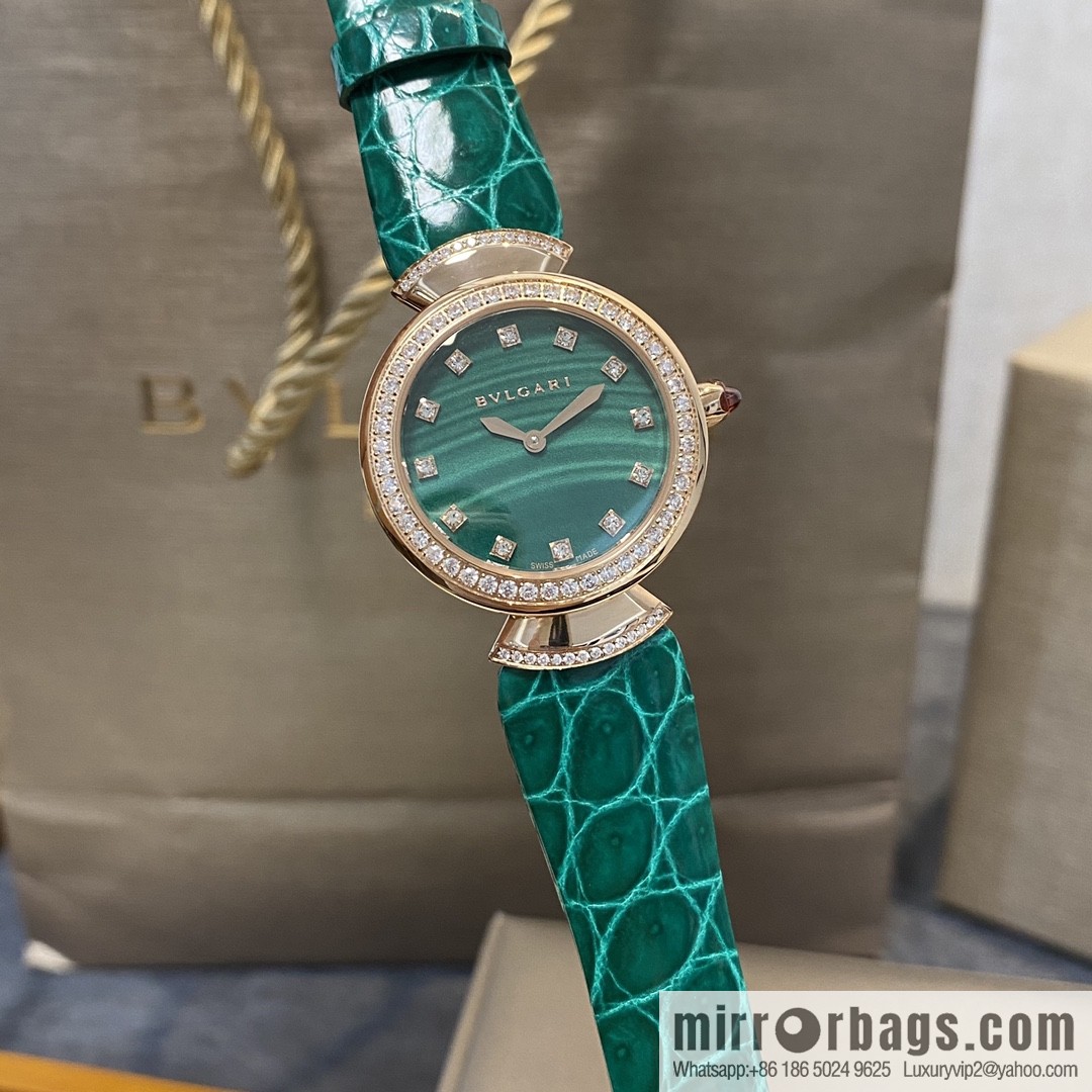 The DIVAS'DREAM women's quartz watch launched by Bulgari, a famous Italian luxury jewelry brand